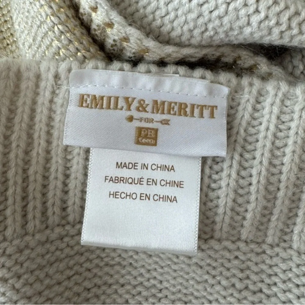 Pottery‎ Barn Teen x Emily Meritt Anchor Pillow & Throw Blanket 50” x 60”